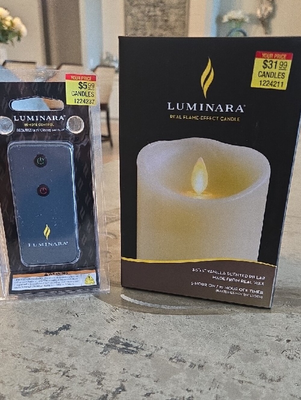 Luminara Real Flame-Effect Candle with Remote - Ivory, NWT - Picture 7 of 7